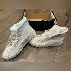 Converse Chuck Taylor All Star White Lift Ripple High Top 562423C Women's 6.5